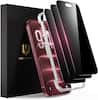 Front. UNBREAKcable - 3-Pack Privacy Screen Protector Tempered Glass for iPhone 18 Pro Max - Privacy.