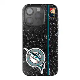 Keyscaper - Cooperstown Teams - Florida Marlins Cooperstown Collection iPhone Bling Case - 15 - Black