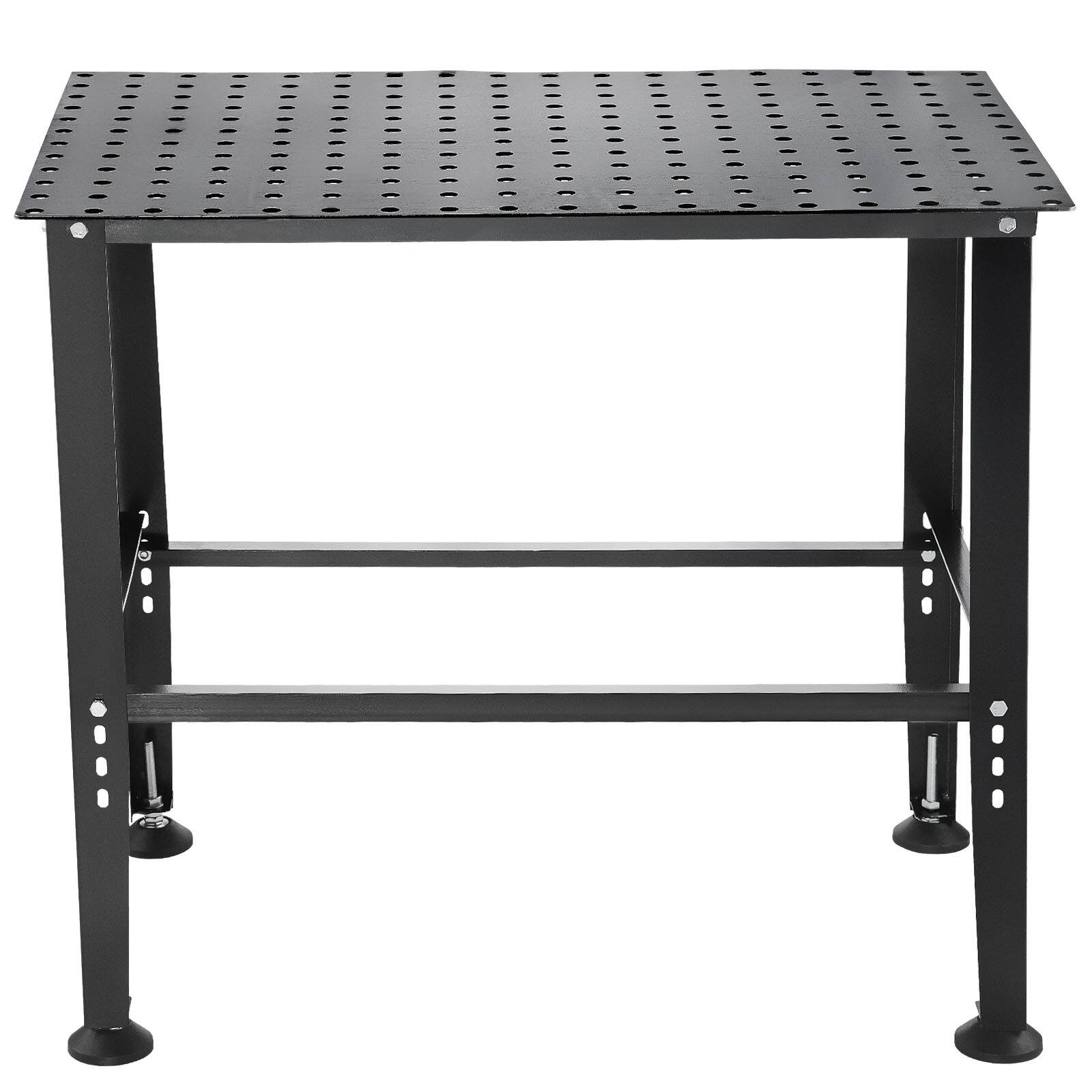 Alt View 5. VEVOR - Welding Table 36" x 24", 800LBS Capacity Welding Workbench Table, Heavy-Duty Work Bench - Black.