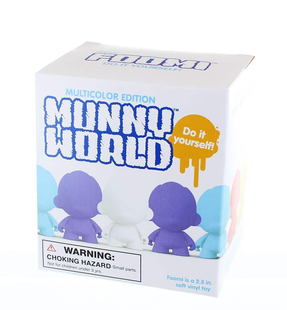 Kidrobot - Micro Munnyworld Blind Bagged Foomi Figure - Multi-Color