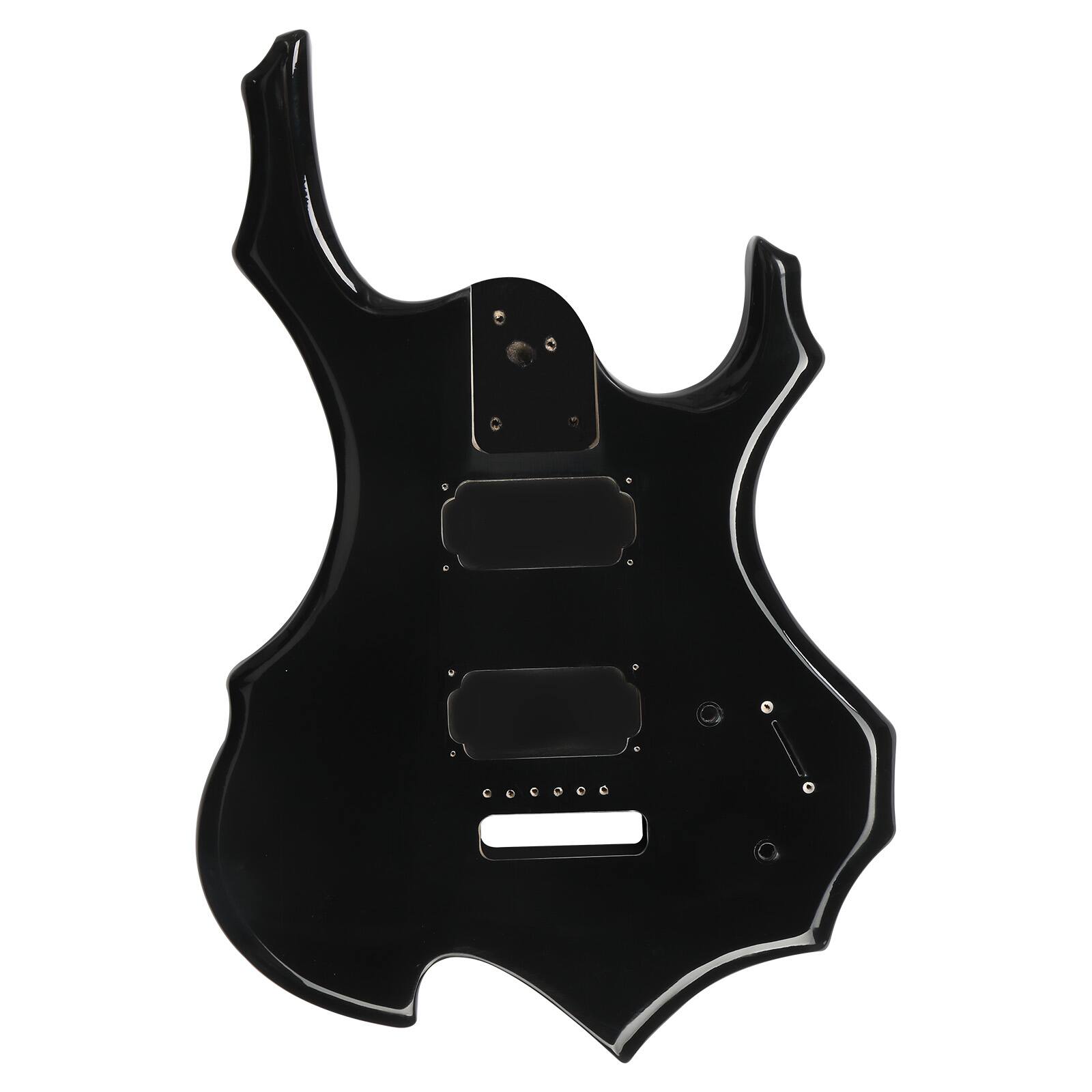 Left. Winado - DIY 6 String Guitar with Mahogany Body, Ebony Fingerboard and Maple Neck, All Components,Build Your Own Electric Guitar.