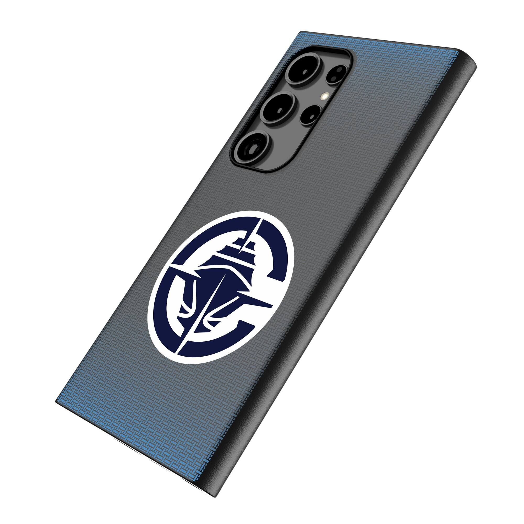 Alt View 1. Keyscaper - LA Clippers Linen Galaxy Magnetic Bump Case - S24 - Black.