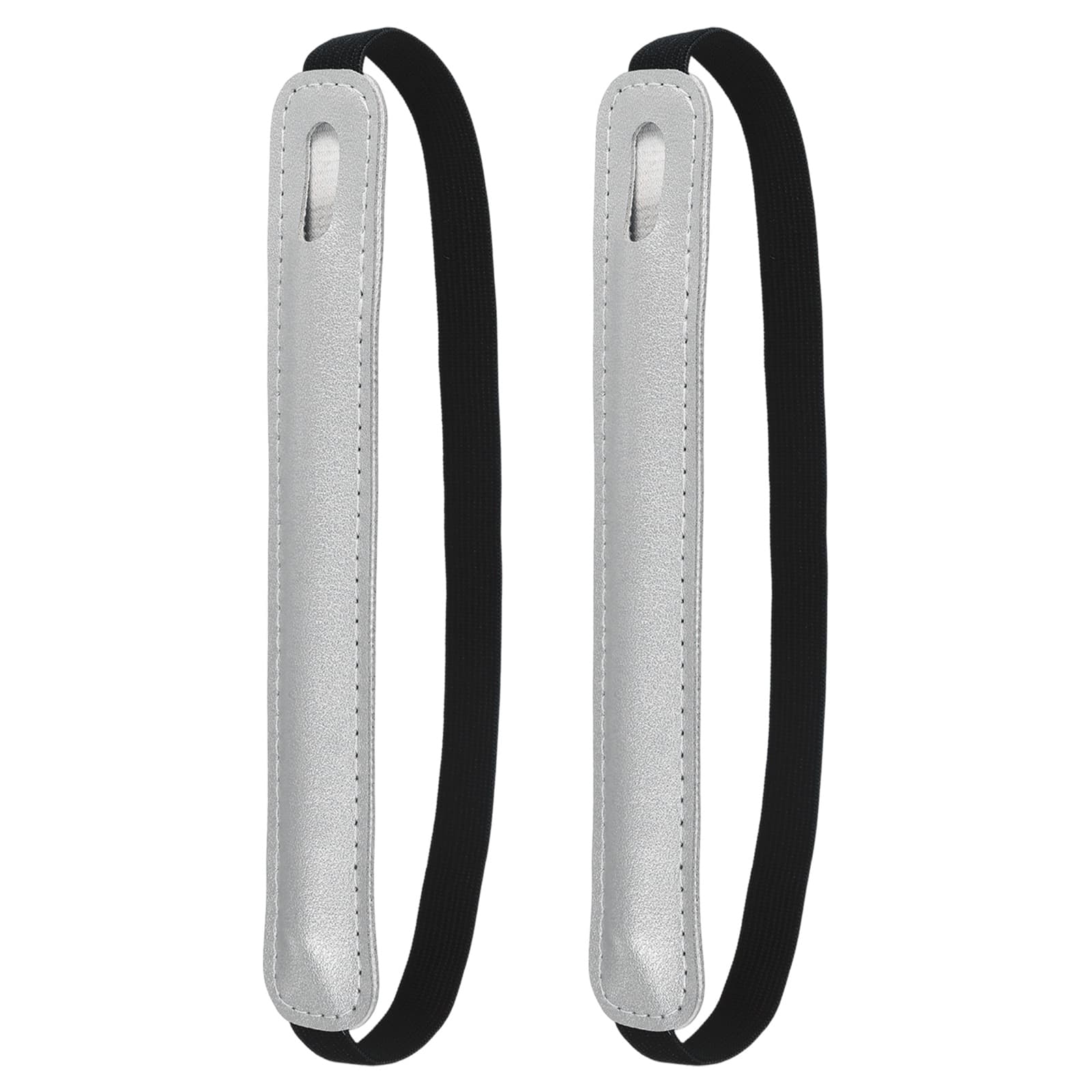 Unique Bargains - 2pcs Universal Stylus Holder for Tablet Retractable Elastic Pen Sleeve Pouch for Tablet Case Notebook - Silver