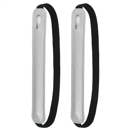 Front. Unique Bargains - 2pcs Universal Stylus Holder for Tablet Retractable Elastic Pen Sleeve Pouch for Tablet Case Notebook - Silver.