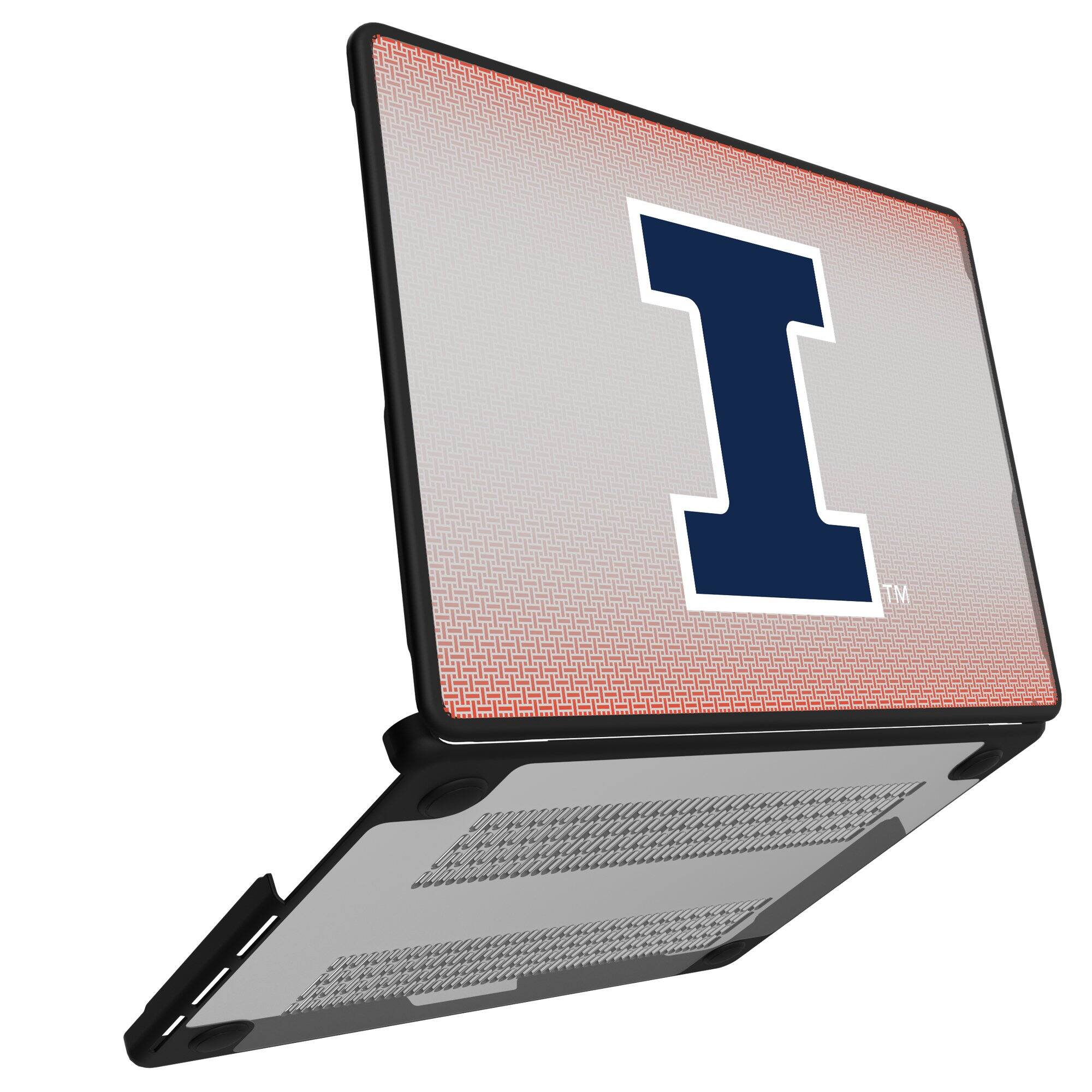 Alt View 1. Keyscaper - Illinois Fighting Illini Linen MacBook Case - Pro 13 in - Multicolor.