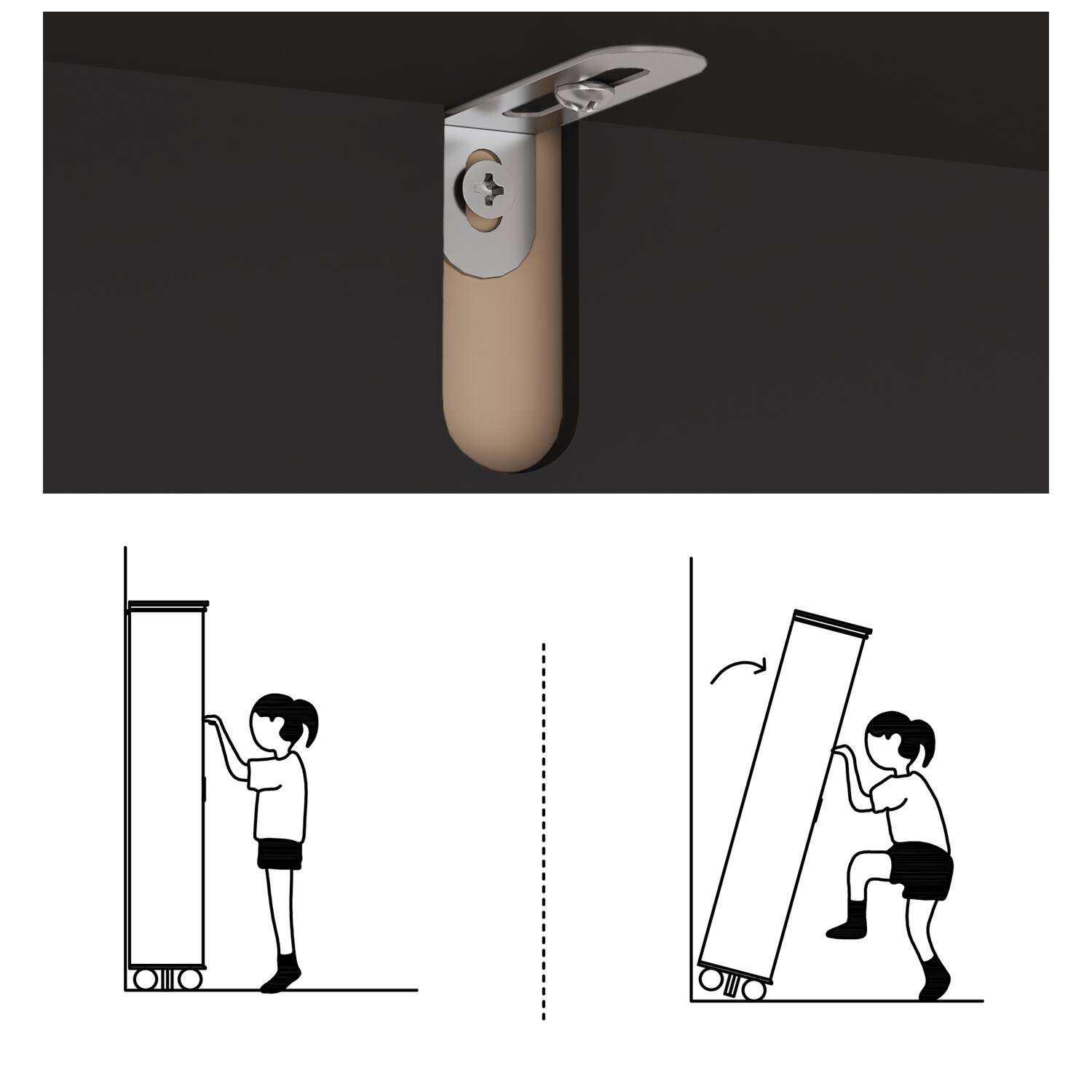 Alt View 8. Famapy - Famapy Modern Display Cabinet with Acrylic Doors & Adjustable Shelves - Black.