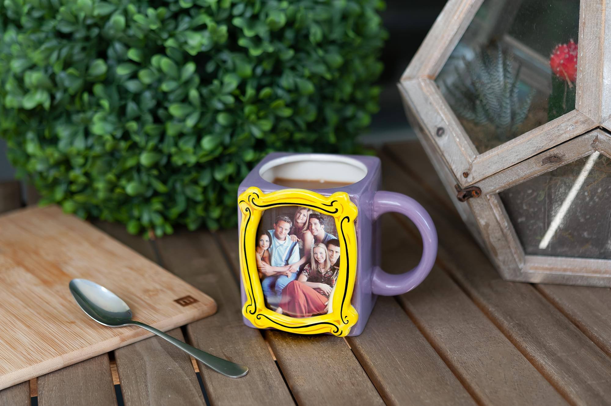 Alt View 4. Silver Buffalo - Friends Personalized Coffee Mug | Display Your Own Photo In Frame | 20 Ounces - Purple.