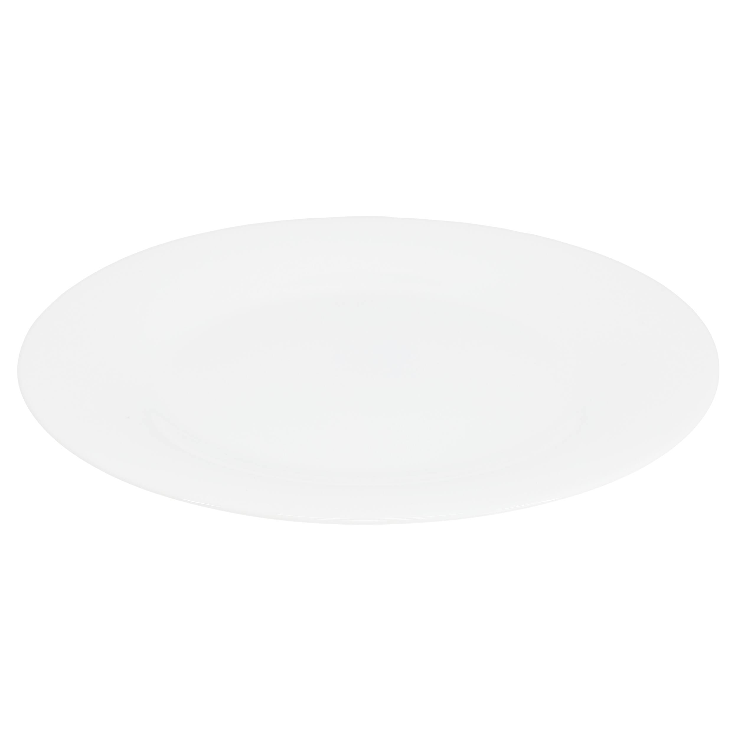 Alt View 2. Gibson - Gibson Ultra White Shadow 6 Piece 10 Inch Opal Glass Dinner Plate Set in White - White.