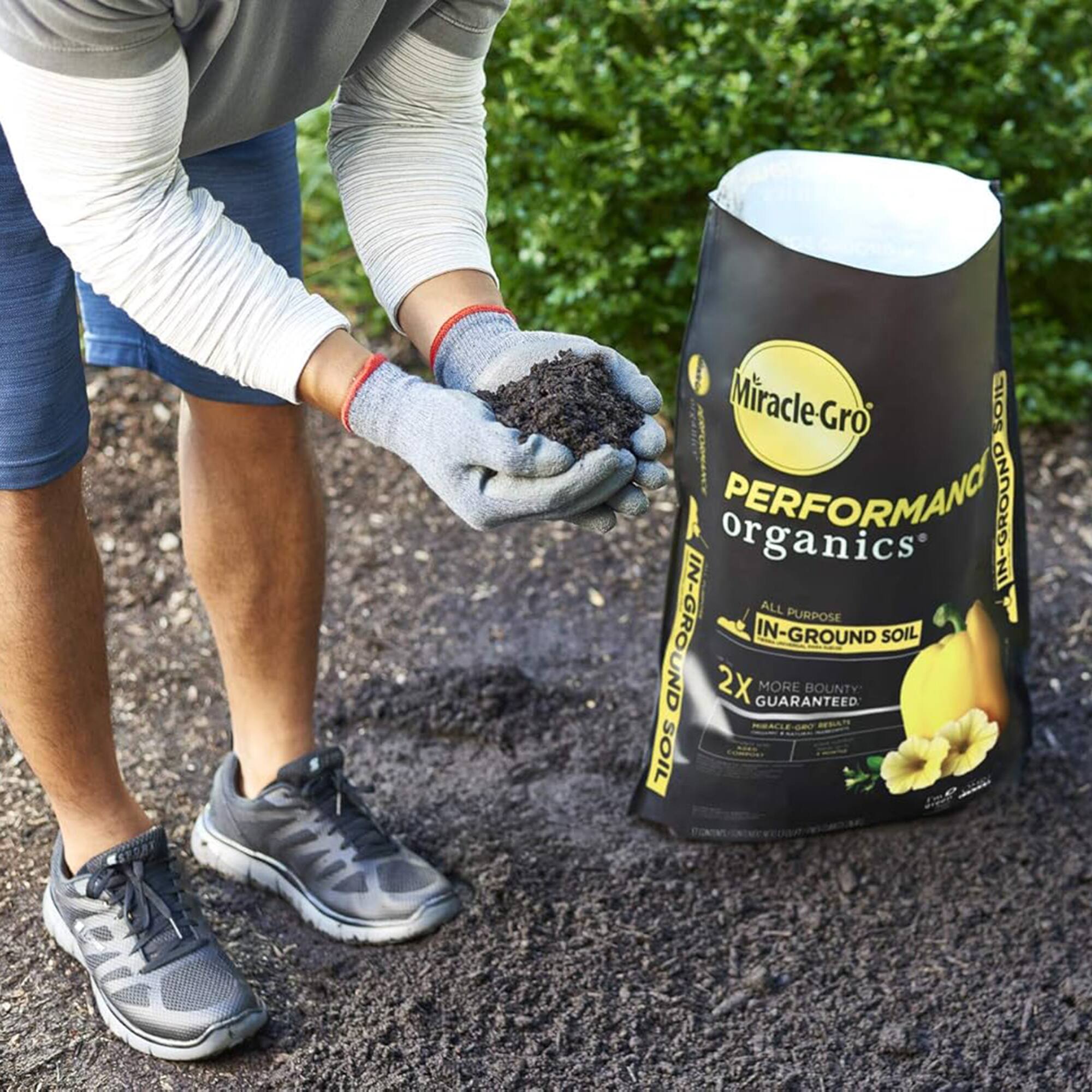 Miracle-Gro Performance Organics  
All Purpose In-Ground Soil  
2X More Bounty Guaranteed