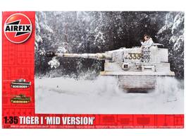 Level 3 Model Kit of Tiger I "Mid Version" Tank with 2 Scheme Options 1/35 plastic model kit by Airfix