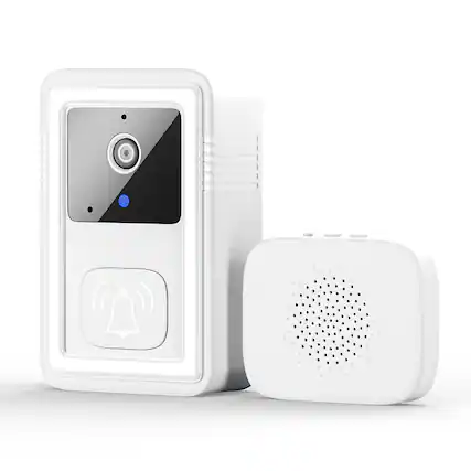 Front. Cluzine - Smart Video Doorbell with Indoor Chime, Voice Changer,Night Vision for Home Security.