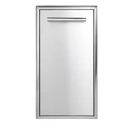 Front. Coyote Outdoor Living - Coyote Outdoor Living 15" Single Pull Out Trash and Recycle - Stainless Steel.