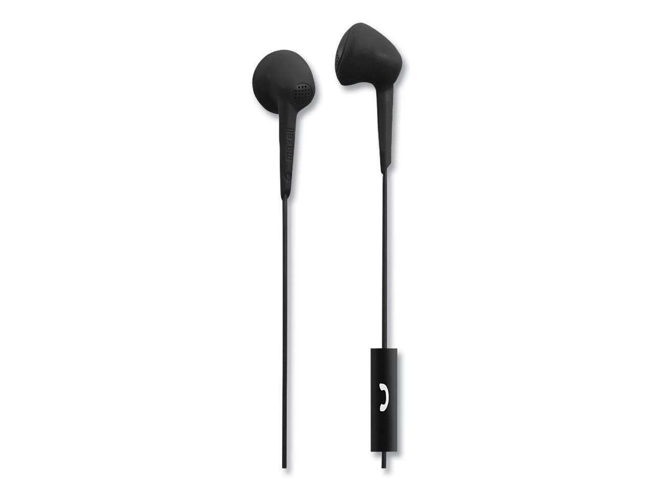 Alt View 5. Maxell - JELLEEZ SOFT EARBUD W/MIC BLACK - Black.