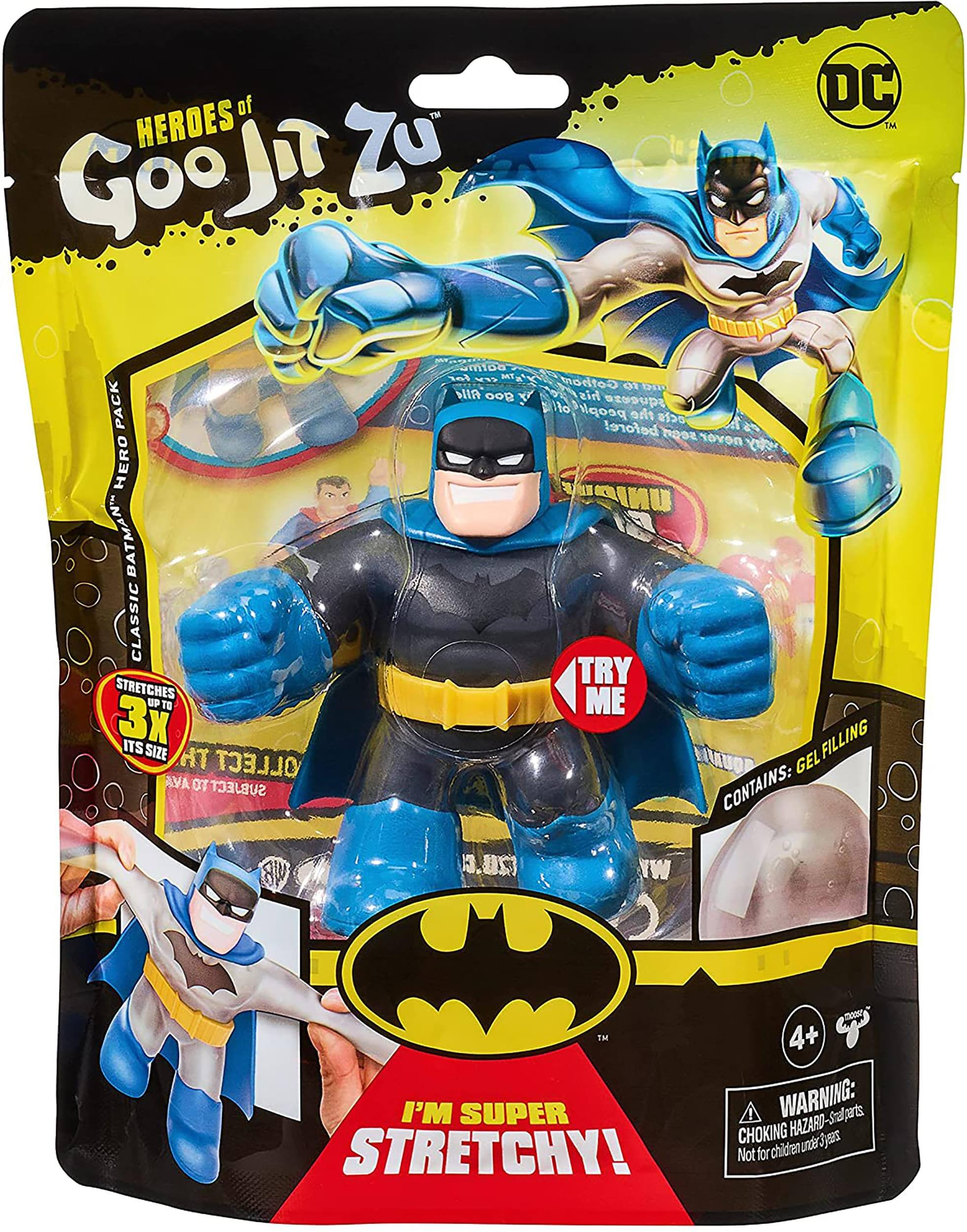 **HEROES of Goo Jit Zu**

**DC**

**BATMAN CLASSIC**

**STRETCHES UP TO 3X ITS SIZE**

**TRY ME**

**I'M SUPER STRETCHY!**

**CONTAINS: GEL FILLING**

**WARNING: CHOKING HAZARD - Small parts. Not for children under 3 years.**