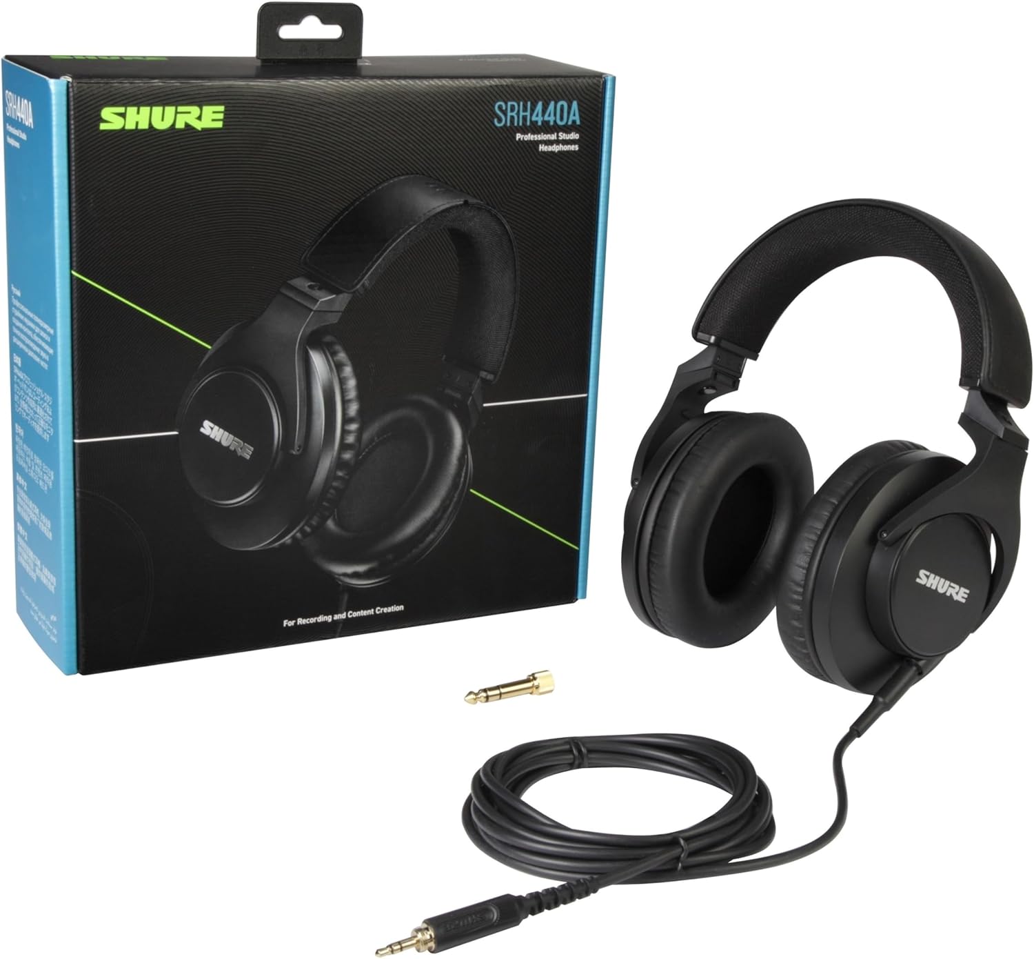 SHURE SRH440A  
Professional Studio Headphones  
For Recording and Content Creation