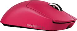 Logitech - PRO X SUPERLIGHT 2c LIGHTSPEED Lightweight Compact Wireless Optical HERO 2 Sensor 44 000 DPI Gaming Mouse for PC - Wireless - Magenta - Front_Zoom