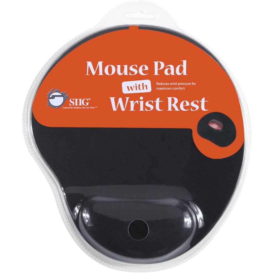 Mouse Pad with Wrist Rest  
Reduces wrist pressure for maximum comfort.  
SIIG