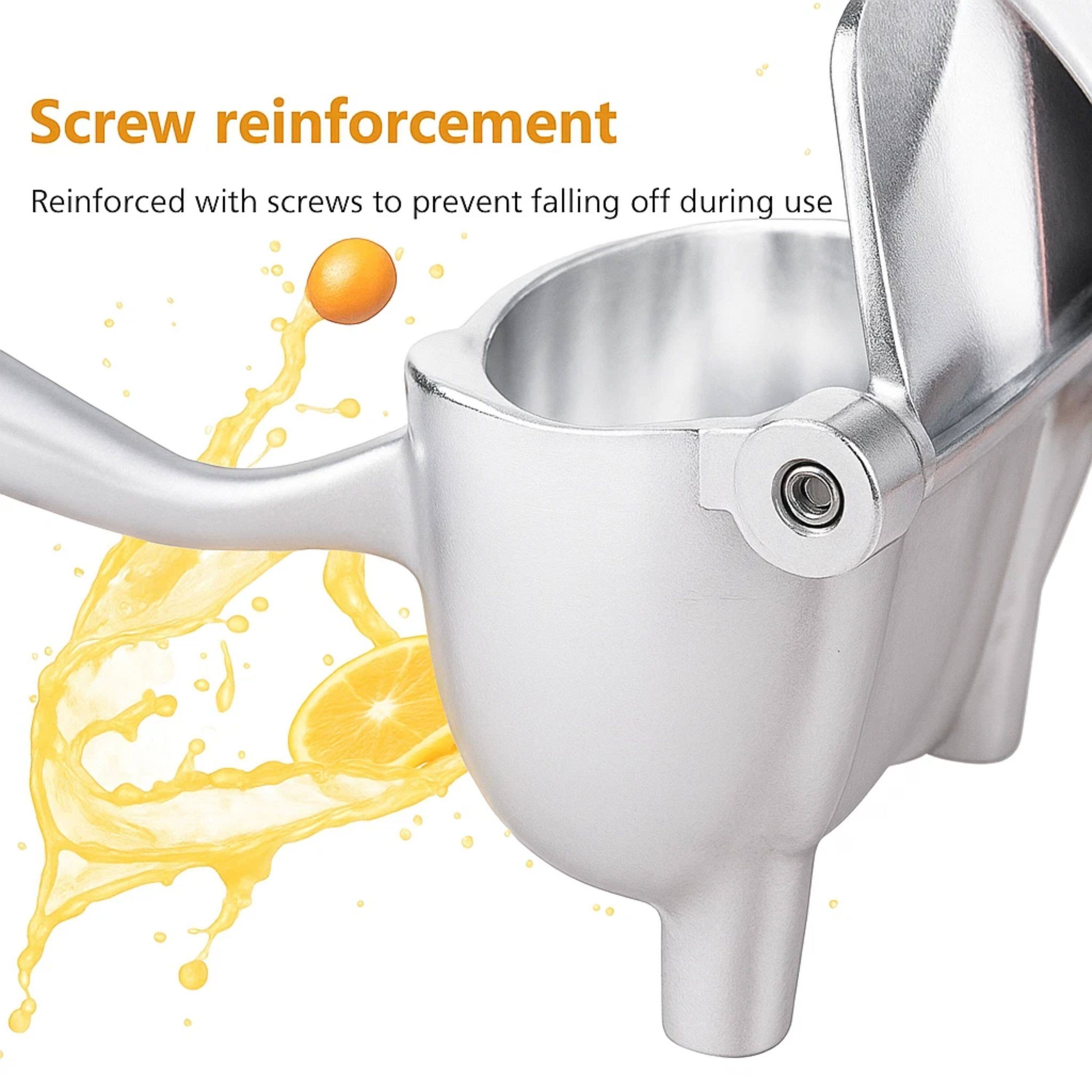 Screw reinforcement  
Reinforced with screws to prevent falling off during use