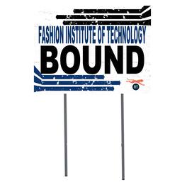 Jardine - SUNY Fashion Institute of Technology Tigers 18" x 24" Bound Yard Sign - White