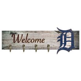 Fan Creations - Detroit Tigers 24" x 6" Mounted Coat Hanger - Multicolor