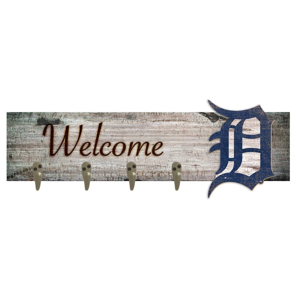 Detroit Tigers 24" x 6" Mounted Coat Hanger