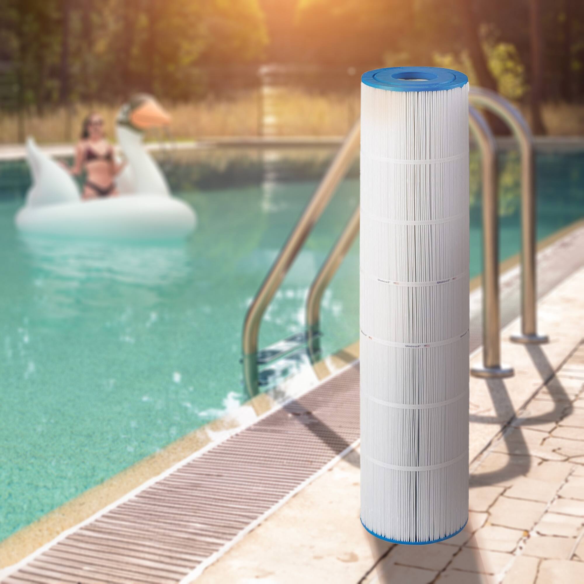 Alt View 3. Unicel - Unicel C-7490 Replacement 137 Sq Ft Pool Filter Cartridge, 176 Pleats (4 Pack).