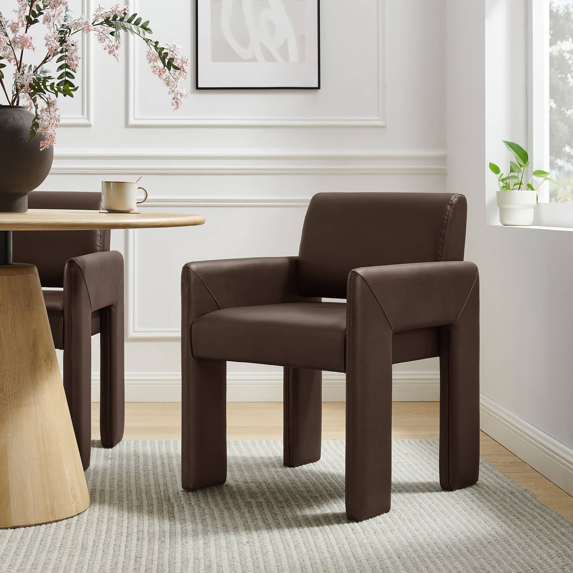 Daven Upholstered Dining Chair by Modway - Espresso