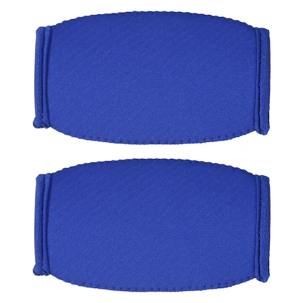 Front. Unique Bargains - Football Chin Pad, Chin Cover Helmet Pad 2pcs, Polyester Accessories, One Size Fits All - Fits Rugby/Lacrosse/Biking - Blue.