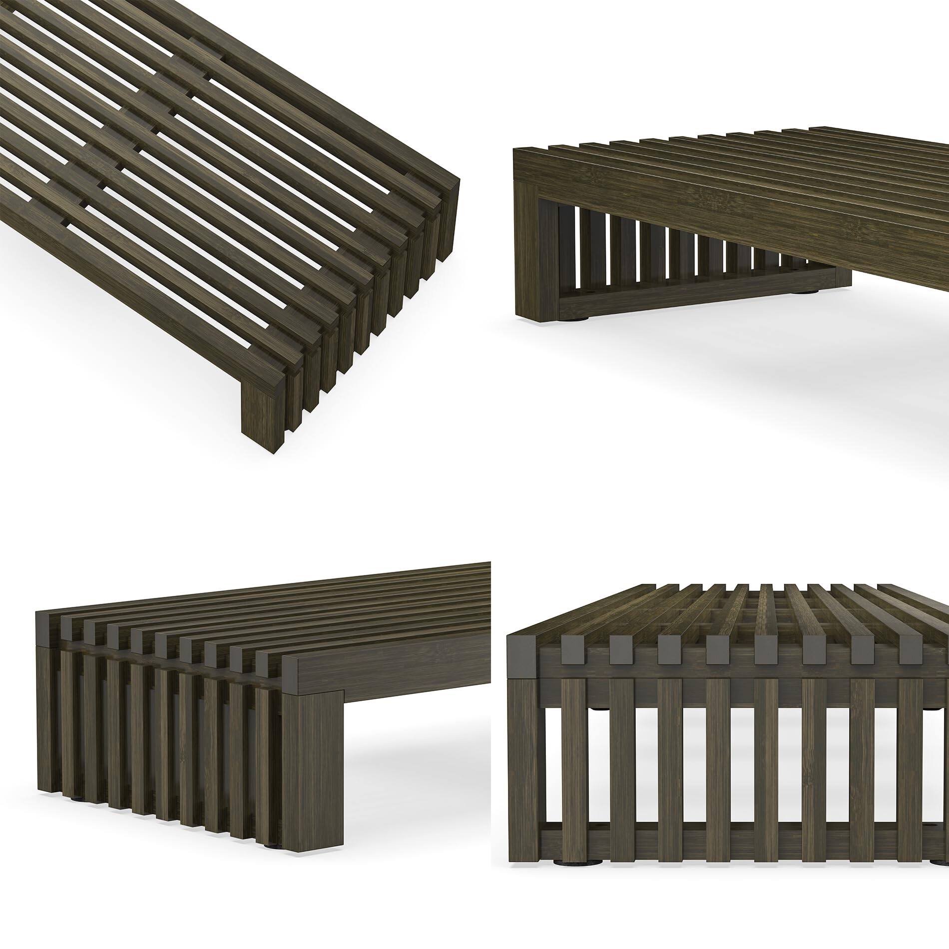 Alt View 4. Hanke - Monitor Stand Riser For Desk Organization Storage Dual Computer Laptop Wenge Sturdy Capacity With Ventilate... - Default.