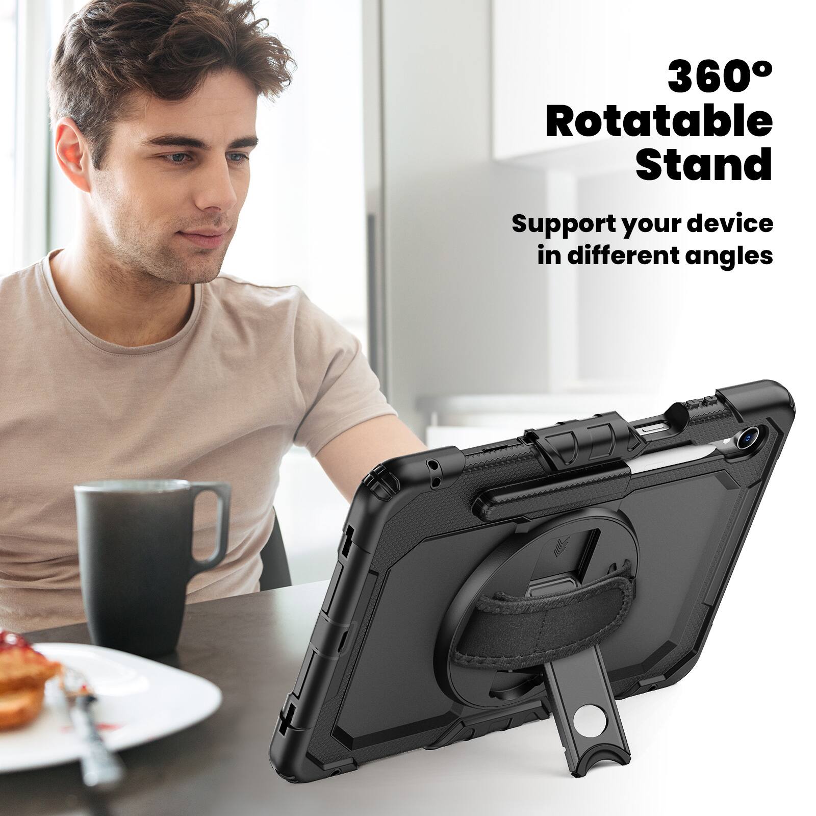 360° Rotatable Stand  
Support your device in different angles
