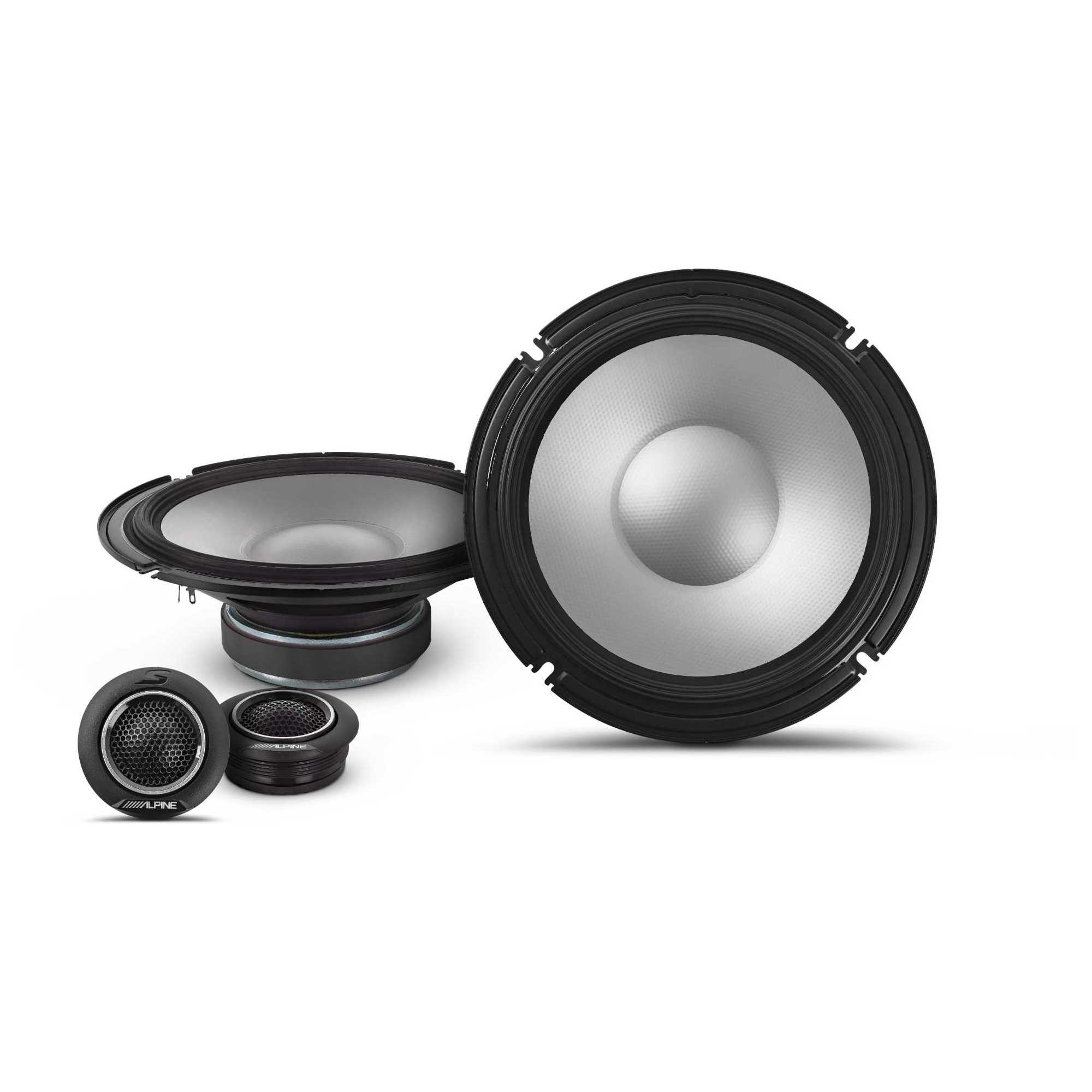 Alt View 1. Alpine - Alpine PSS-23FORD-F150 8-Speaker Premium Sound System Upgrade for 2018-25 Ford F-150 Crew Cab - Black/Gray.