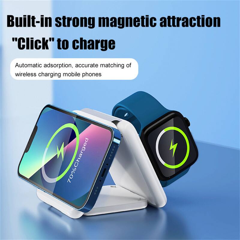 Built-in strong magnetic attraction  
"Click" to charge  

Automatic adsorption, accurate matching of wireless charging mobile phones  

70% Charged