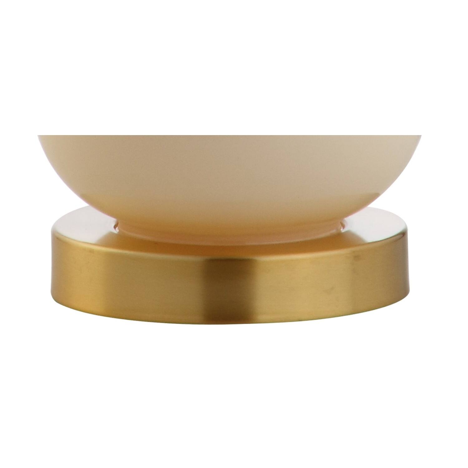 Alt View 7. Jonathan Y - Anya 20.5" Mini Glass LED Table Lamp, Ivory - Ivory.