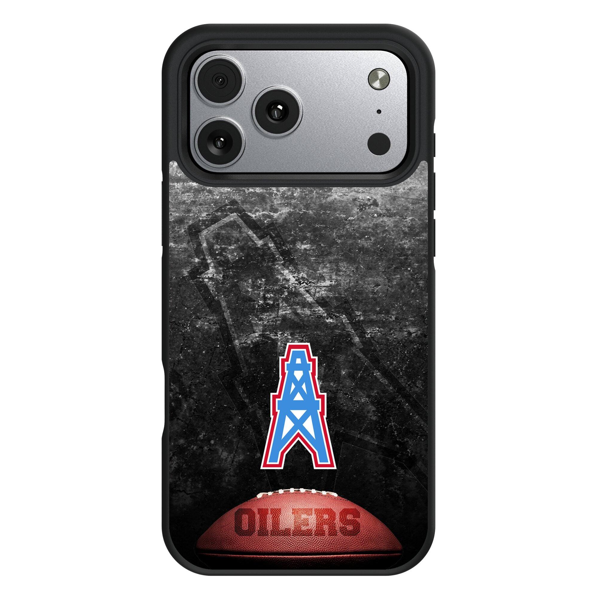 Front. Keyscaper - Houston Oilers Bump Case with 8.2ft Drop Protection - 16 - Multicolor.