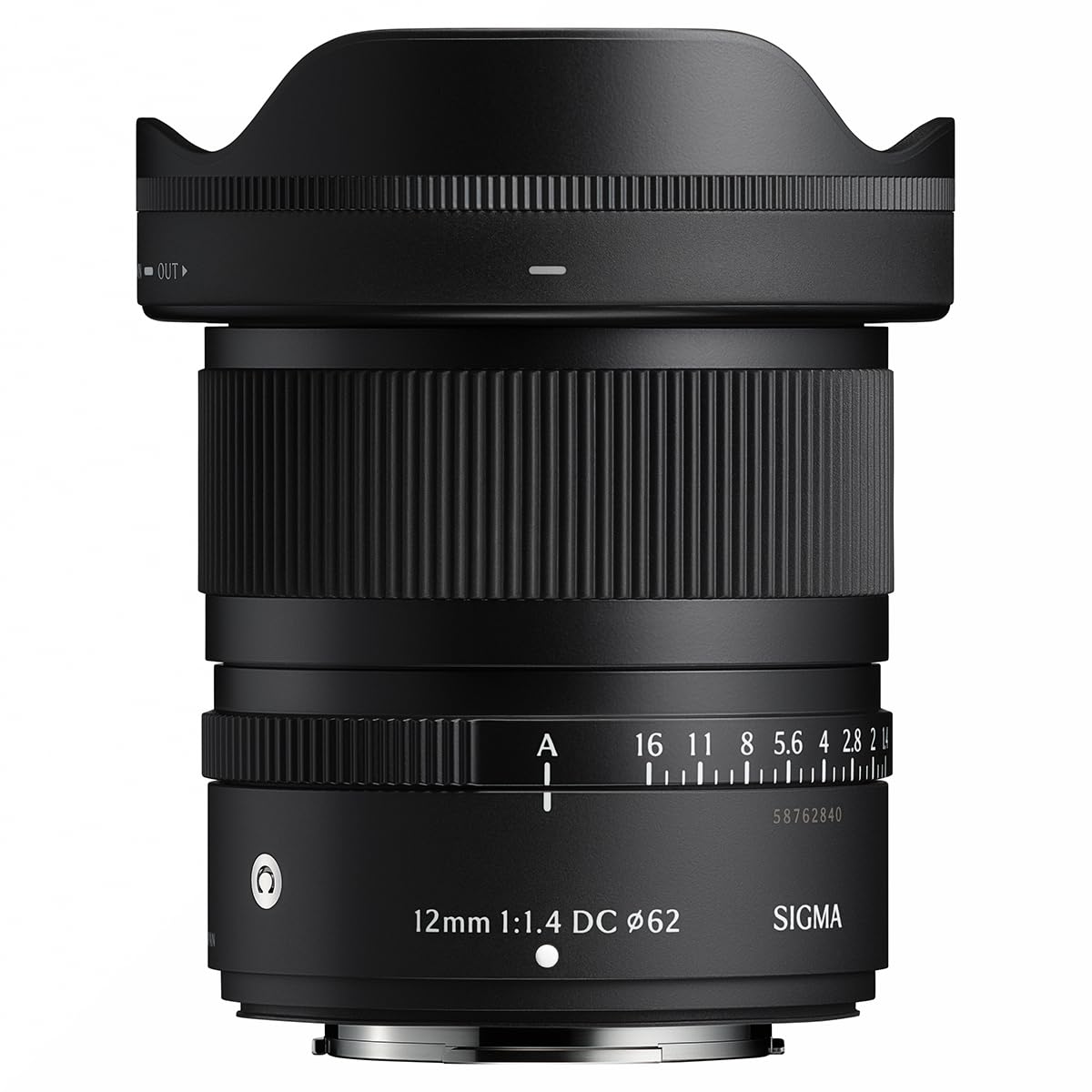 12mm 1:1.4 DC φ62 SIGMA