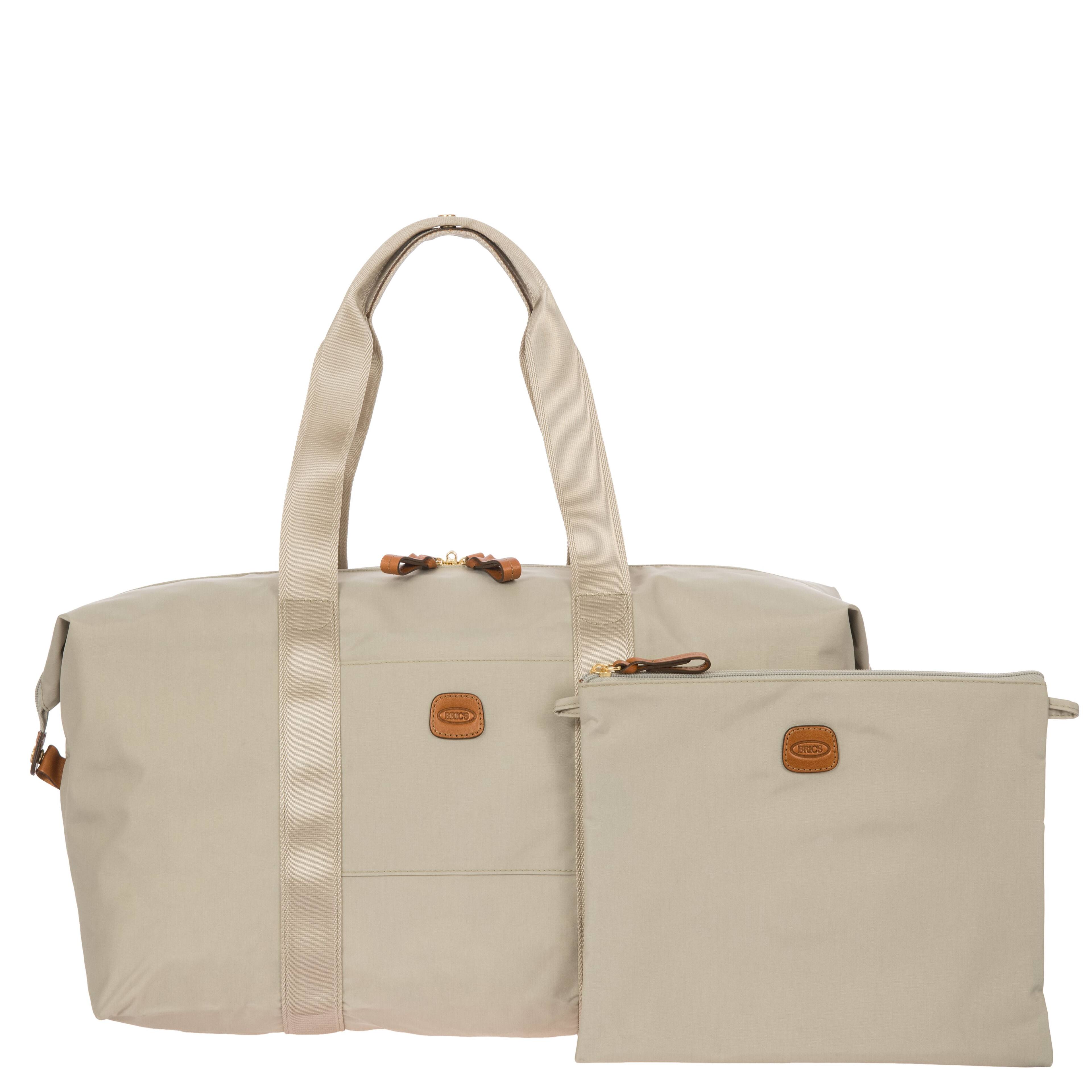 Left. Bric's - Bric's X-Bag 18'' Folding Duffle Perla, 18" - Perla.