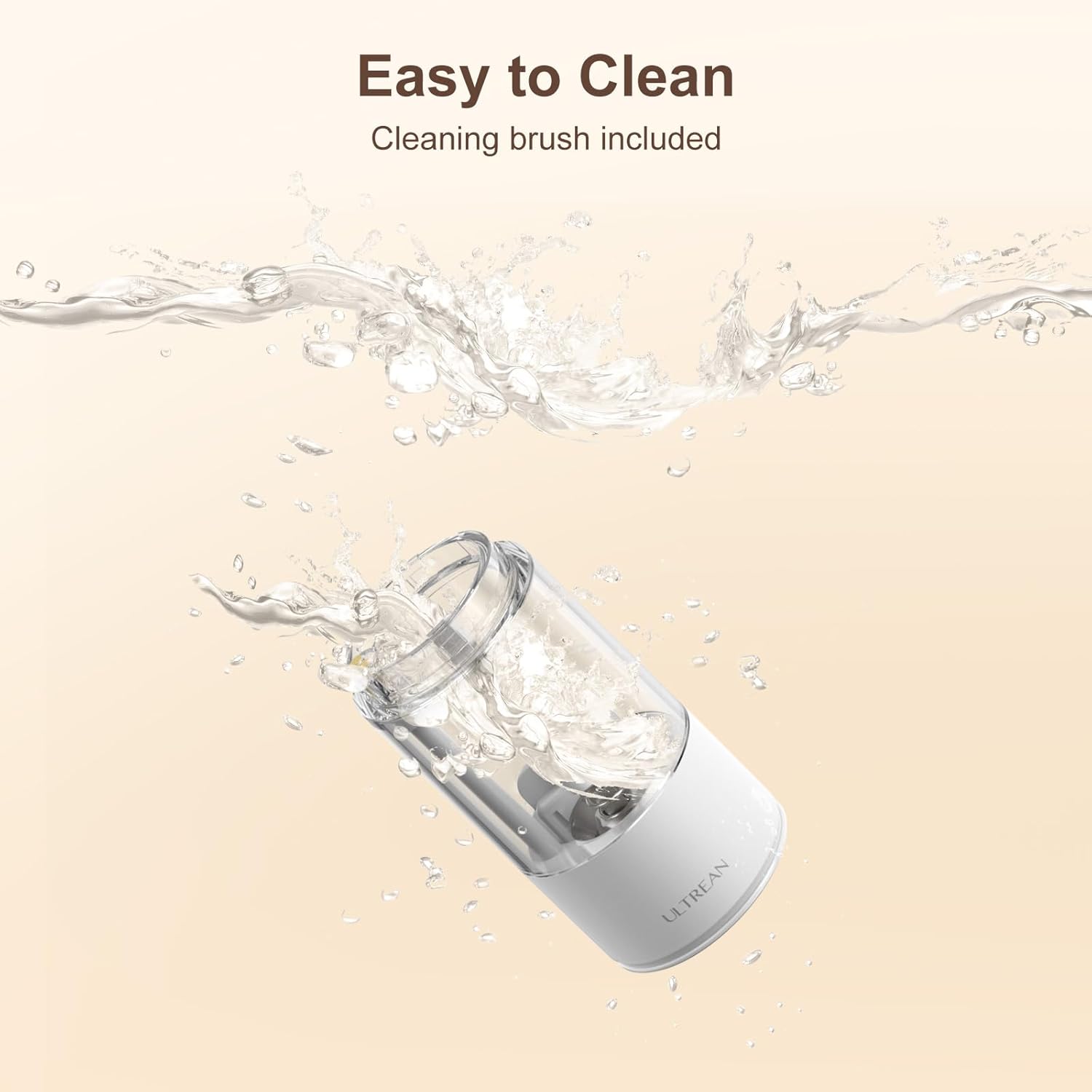 Easy to Clean  
Cleaning brush included