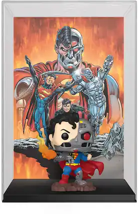 Front. Funko - Funko Pop! Comic Cover: DC - Cyborg Superman - Collectibles - Multicolor.