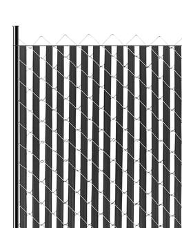 VEVOR - Bottom Locking Privacy Slats, Double-Wall Vertical Bottom-Locking Slats for Chain-Link Fence - Black
