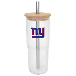 Logo Brands - New York Giants 24oz. Glass Tumbler - Multicolor