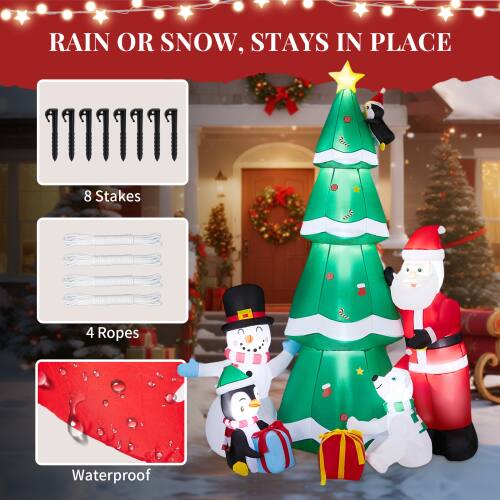 RAIN OR SNOW, STAYS IN PLACE

8 Stakes

4 Ropes

Waterproof