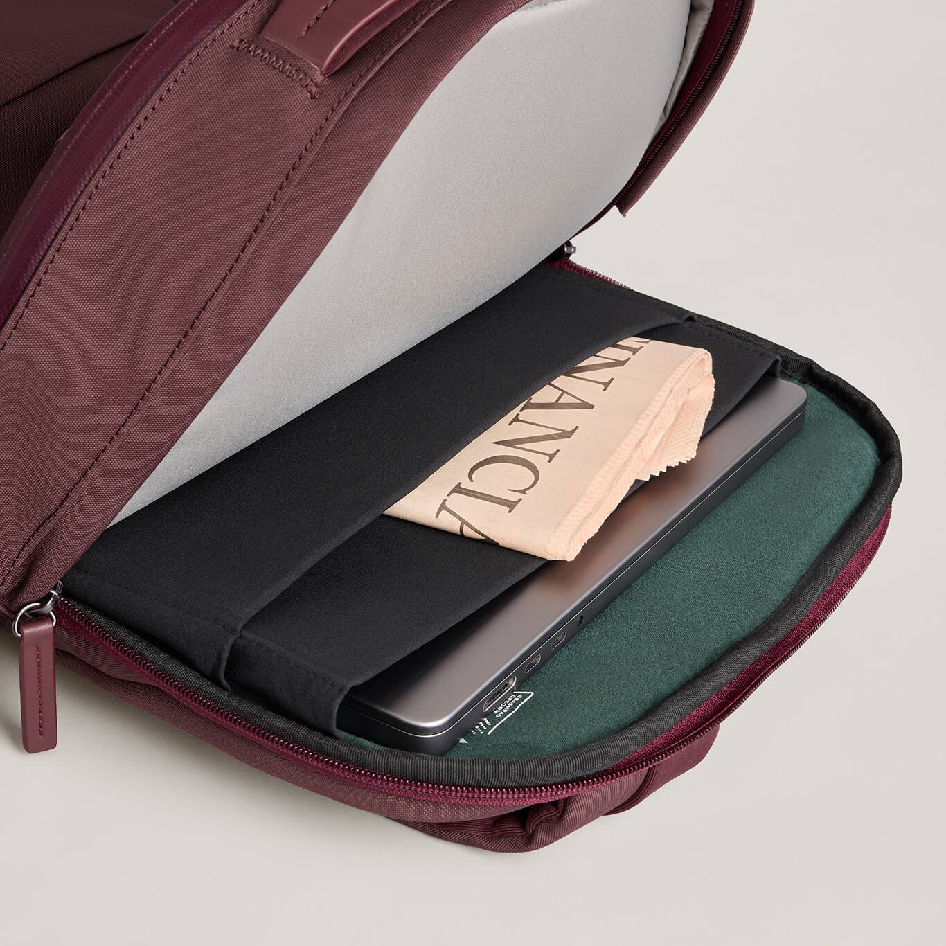 Alt View 5. Troubadour - Apex Laptop Backpack 4.0 - Bronze Red.