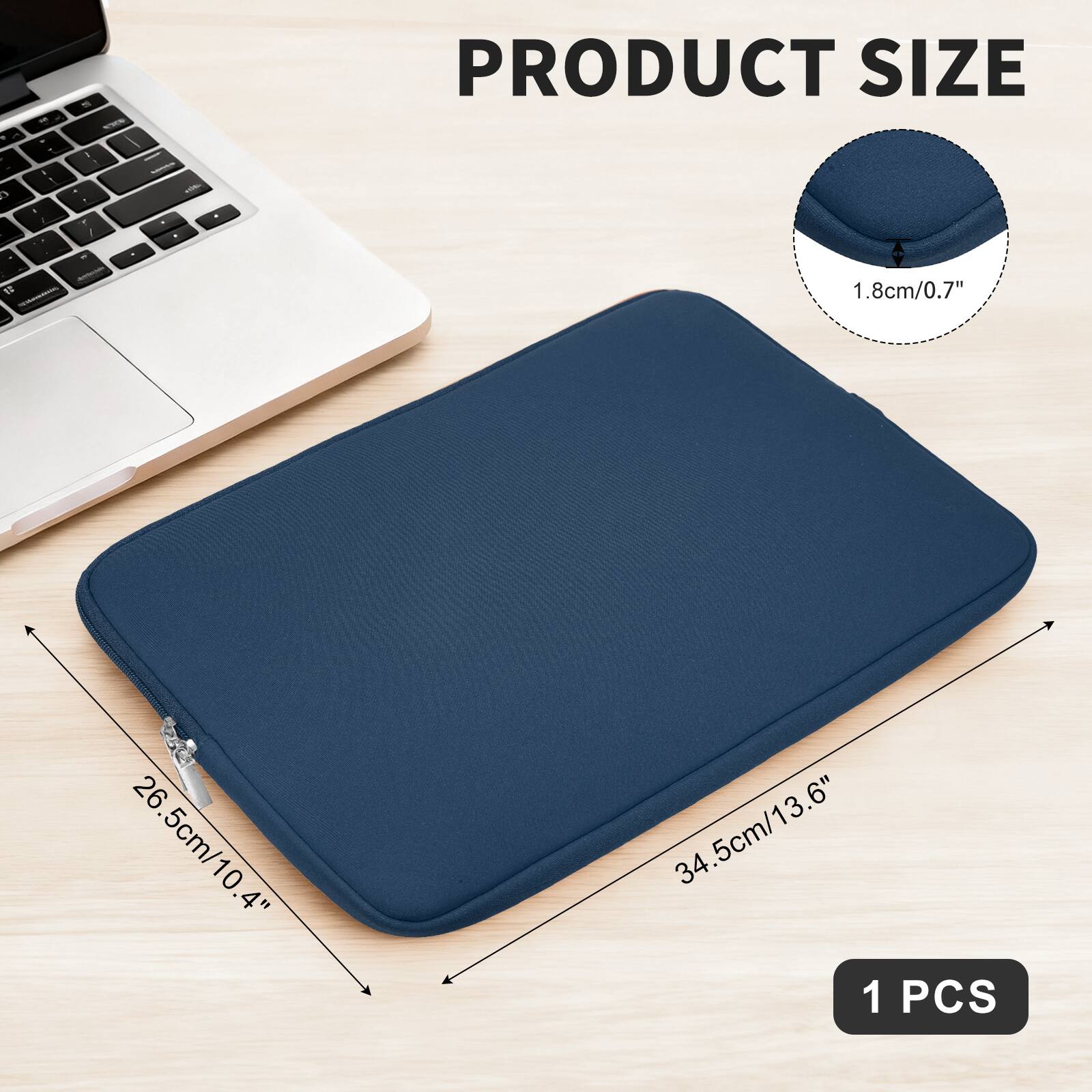 - PRODUCT SIZE
  - 1.8cm/0.7"
  - 26.5cm/10.4"
  - 34.5cm/13.6"
  - 1 PCS