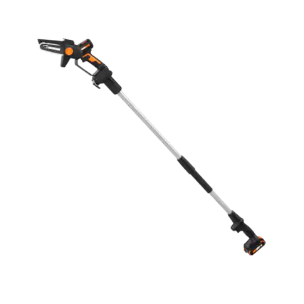 Front. WORX - Worx Nitro WG325.1 20V Brushless 5" Pruning Saw with Extension Pole - Black.