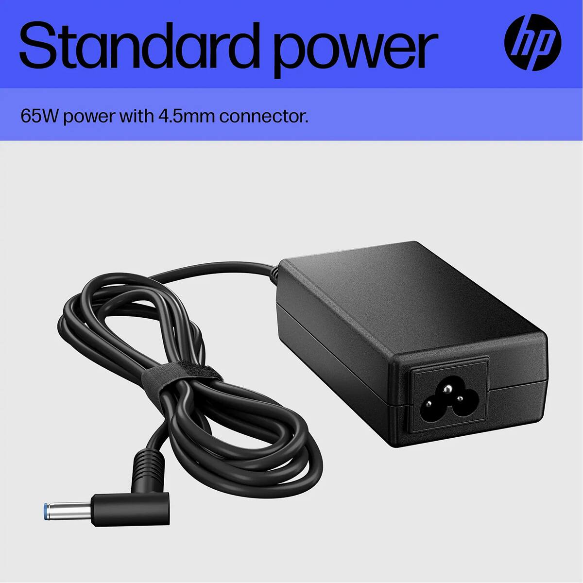 Standard power  
65W power with 4.5mm connector.