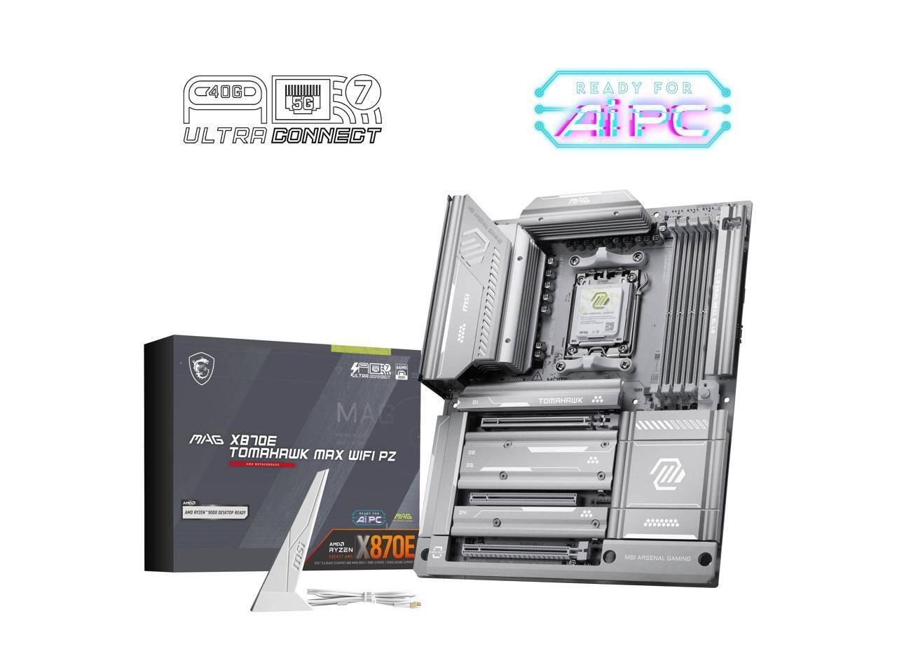 P 5G de 7 ULTRA CONNECT READY FOR AIPC  
ALTRE MAG MAG XBE MAW MAX WIFI PZ  
m 0000 DI oz Du OMA  
M - a - to mAT ISUI A Al PC APU RYZEN X870E  
MSI ARSENAL GAMING