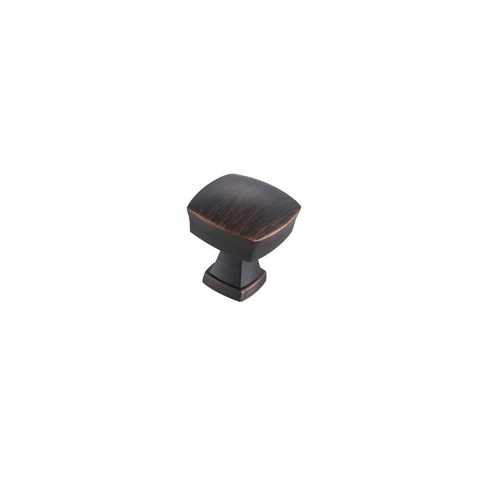 Back. Elegant Decor - Irvin 1.3" Oil-rubbed Bronze Square Knob Multipack (Set of 10) - Oil-Rubbed Bronze.