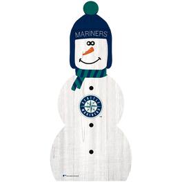 Fan Creations - Seattle Mariners 31'' Snowman Leaner - White