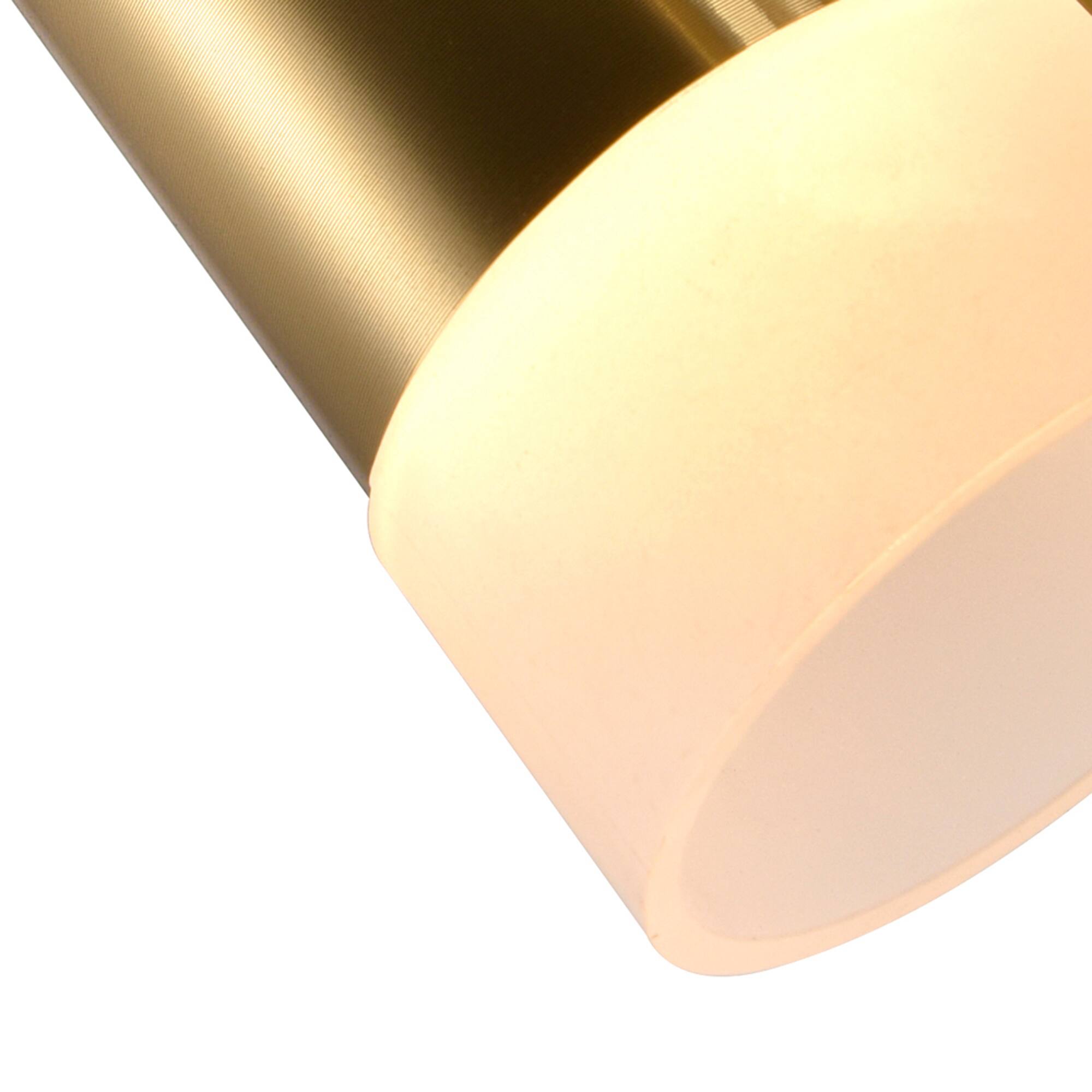 Left. CWI Lighting - Andes LED Down Mini Pendant With Satin Gold Finish - Satin Gold.