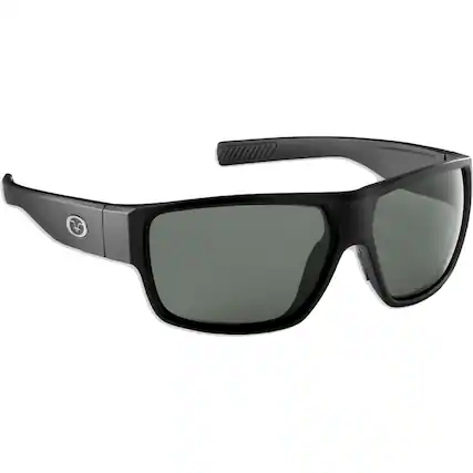 Front. Flying Fisherman - Flying Fisherman Granders Polarized Sunglasses - Matte Black/Smoke - Matte Black/Smoke.